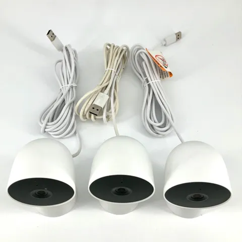 3-PACK ISSUE Google Nest Security Cam Indoor 1080p Wired 2nd Generation GJQ9T