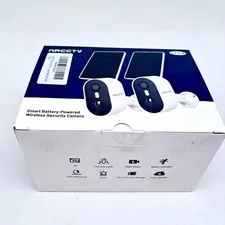 2 Pack ARCCTV Smart Solar Powered Wireless Security Camera w/ 2 Way Audio C2 Pro