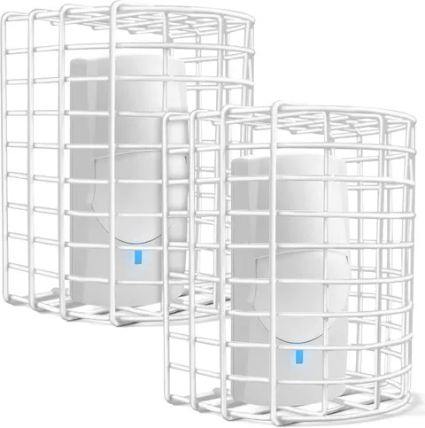 Blulu 2 Pcs Motion Detector Wire Cage, 7 x 5.8 x 4.5 Inch Steel Motion Detector