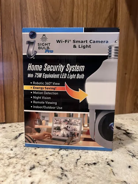 New Sight Bulb WiFi Smart Camera & Light Pro, 75W Equivalent LED Light