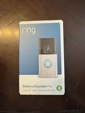Ring Battery Doorbell Pro 1536p HD+ Video -NEW Open box