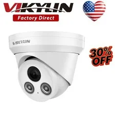 VIKYLIN CCTV 7/24 Recording Full Color Microphone Network 5MP IP Camera Outdoor