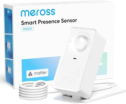 Presence Sensor MS600, Matter over Wi-Fi, 1.5M Corded Motion Sensor | 3-In-1 PIR