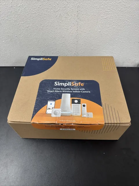 SimpliSafe Home Security System Indoor Camera 8 Piece Kit