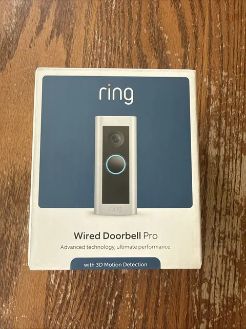 NEW Ring Wired Doorbell Pro With 3D Motion Detection