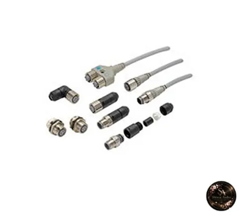 OMRON Cable-Attached Connector Socket with Single Connector Flame-Retardant