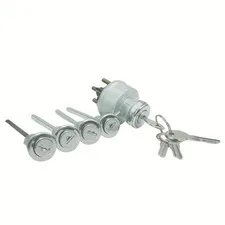 Ignition Switch Assembly Kit with 4 Door Lock Cylinder 4 Key Fit for Peterbil...