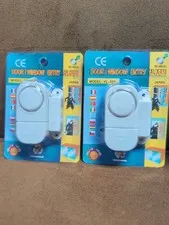Door/Window Entry Alarm Set Of 2  Model #YL323 Batteries Included New A3