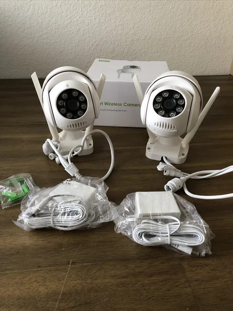 (Lot Of2) Micro SD Smart Wireless Cameras With Night Vision, 2way Audio. 2 Cams