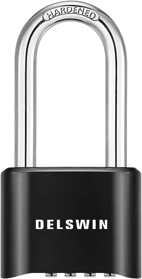 Combination Lock Outdoor Padlock - Weatherproof Charcoal Black 1 Piece