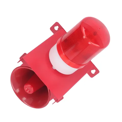 EU Plug 220V Industrial Siren Alarm Waterproof 130db Volume Adjustable High Powe
