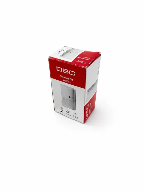 DSC WS4904 Wireless PIR Indoor Motion Sensor, Wall Mounted, White