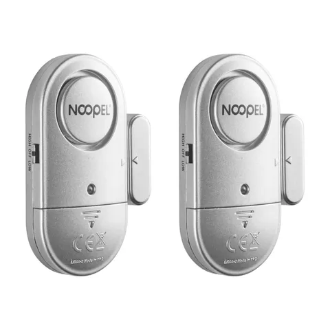 Door Alarms When Opened 2 Pack, New Version with Two Volume Levels, Window Al...