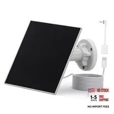 Morkianum 5W ETFE Solar Panel for Security Camera, DC 5V Outdoor Solar Charger