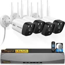 (2026 Update) Wireless Outdoor Security Camera System with 4pcs Dual Antenna ...