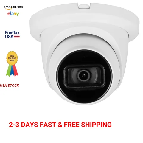 Home Security Camera 4MP IR Fixed Focal Lens IP POE Turret Camera Support IVS