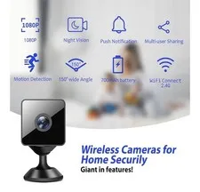 Mini Wireless Magnetic Home Security Camera 1080P Baby Office Indoor Outdoor