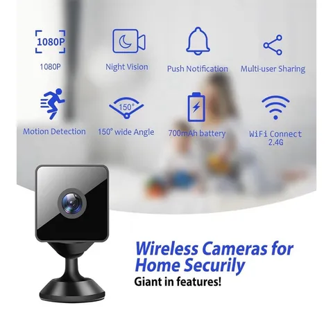 Mini Wireless Magnetic Home Security Camera 1080P Baby Office Indoor Outdoor