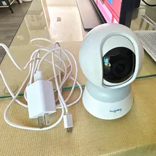 hugolog 3K Indoor IP/Network Surveillance Camera, Wi-Fi Wired USB Power, White