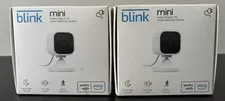 2x Blink Mini Indoor Plug-In Live HD Smart Security Camera White NEW SEALED