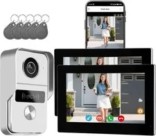 Wired Video Doorbell Intercom 1080P 7" Touch Screen Night Vision Remote Unlock