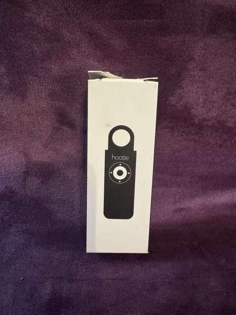 Hootie Personal Safety Alarm Unisex Keychain  Black Non-Lethal Deter Attack