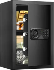 3.4 Cubic Feet Large Safes for Home Use Fire and Water Proof, Digital Security S