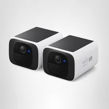 2-Pack Solar Security Cameras, Wireless Outdoor Surveillance with Motion Detecti