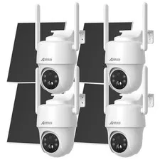 ANRAN 4G LTE Cellular 2K Solar Security Camera Wireless Outdoor Motion Detection