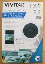 Vivitar Smart View Camera Night Vision/Two-Way Com Wifi Security 1080p 360 View 