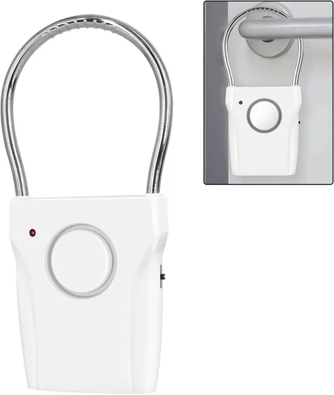 Door Handle Alarm - 120DB Audible Alarm, Vibration Triggered Security for Home,