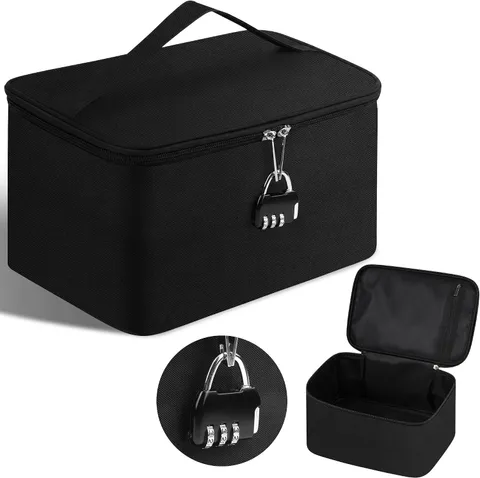 Compact Lockable Storage Bag, Discreet Organizer for Personal Items