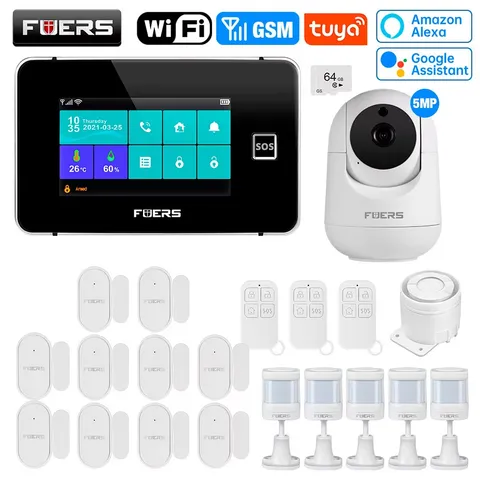 4.3 Inch TFT Screen WiFi GSM Tuya Smart Home Security Alarm System G60B Temperat