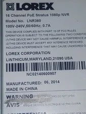 Lorex 16-Channel Power Stratus 1080P NVR