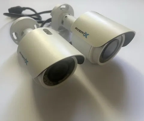 LOT OF 2 AvertX Night Vision HD In/Outdoor IP Bullet Camera 3MP PoE AVX-HD40IR