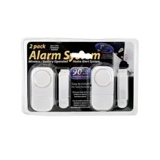 2 pack Wireless Window And Door Intruder Alert Alarm 90 db piercing sound