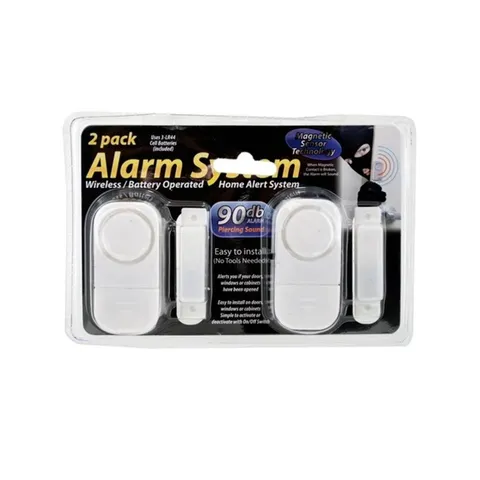 2 pack Wireless Window And Door Intruder Alert Alarm 90 db piercing sound