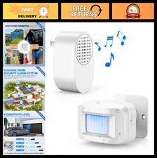 Wireless Driveway Alarm System - Weatherproof Motion Sensor Security Alert