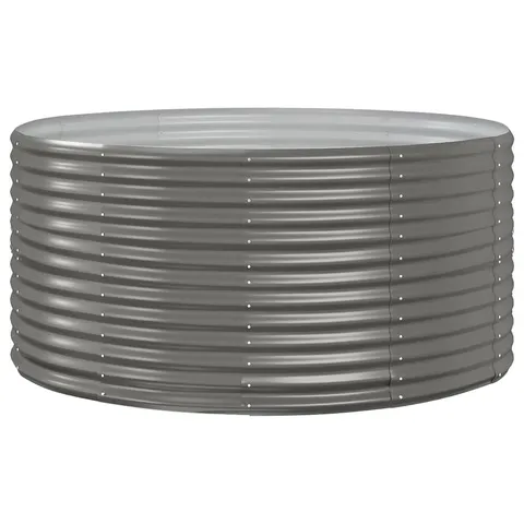 Garden Raised Bed Patio Outdoor Raised Planter Box Powder-coated Steel vidaXL