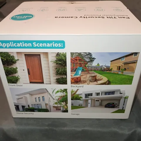 NEW SEHMUA Solar Powered Wireless Pan/Tilt Security Cameras For Home Work Cabin
