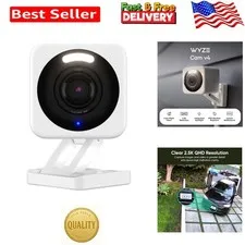 Compact 2.5K Luxury Security Camera - Two-Way Audio & Motion Alerts Included