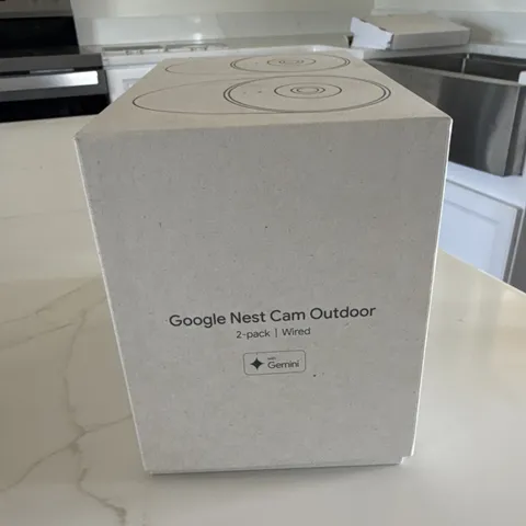 Google Nest Cam Outdoor 2-Pack Wired 1080p Night Vision Security Cameras White