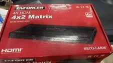 Seco-Larm MVM-AH42-42Q 4K HDMI 4x2 Matrix Switch Open Box