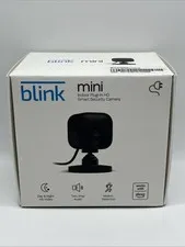 Blink Mini Indoor Plug-In Live HD Smart Security Camera Black BRAND NEW