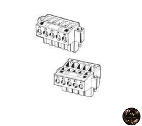OMRON Threaded Parallel Connector Official Product Model Number: XW4B-05C1-H1-D