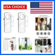 Security Door Window Alarm, 90DB Wireless Sensor Door Window Burglar Alarm, D...