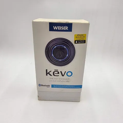 Weiser Kwikset Kevo Bluetooth Touch-to-Open Smart Deadbolt Venetian Bronze