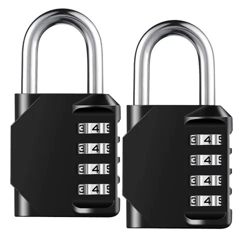 1pc Combination Lock Resettable 4 Digit Padlock with Combination Waterproof and 