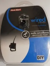 💥 First Alert P-500 Indoor Wired Mini Camera With Audio-NEW-FREE SHIP