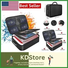 Fireproof & Water-Resistant Document Bag 14.2'' - Secure Portable Organizer